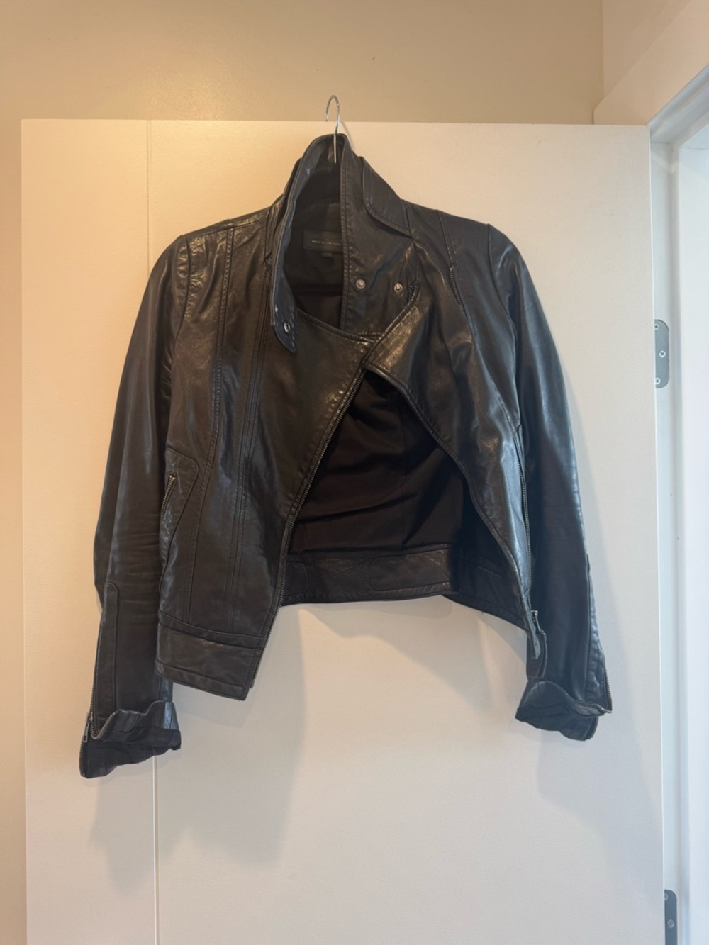 Mackage Black Leather Kenya Jacket